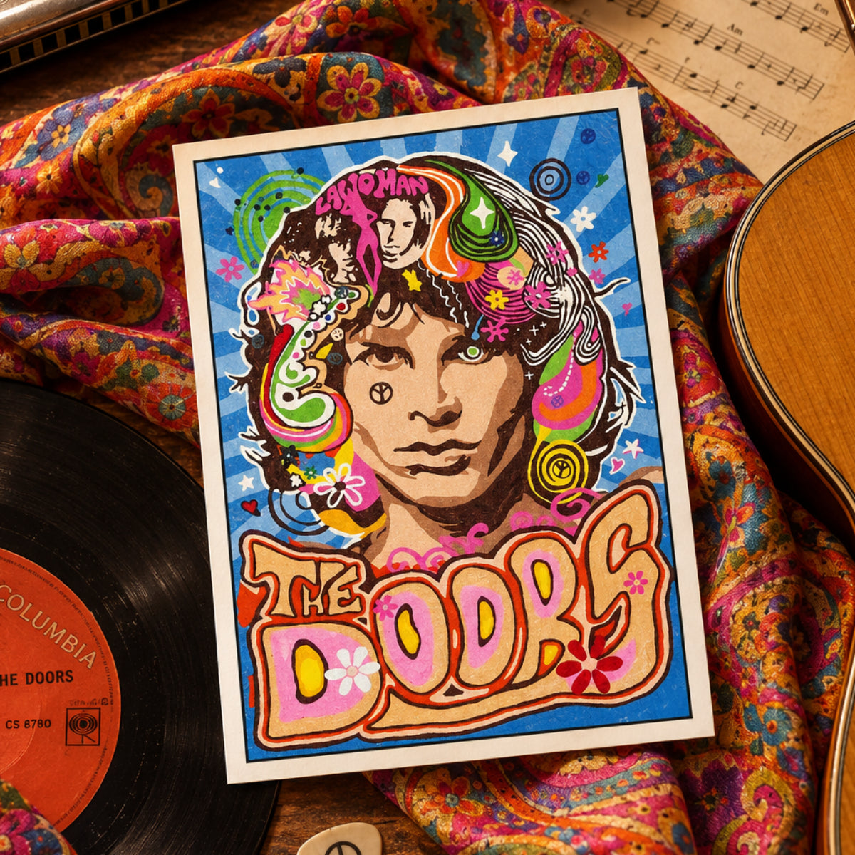 Vintage 1960s–70s Rock Music Postcards | Pack of 8 | No.1