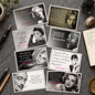 A set of six square wall art prints featuring black-and-white and sepia portraits of iconic women with famous quotes, arranged in a 3-by-2 grid on a white background.