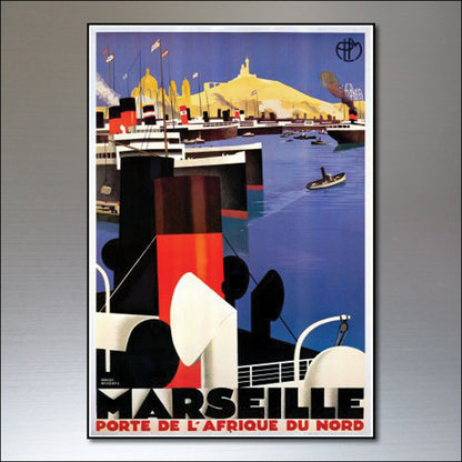 Vintage Travel Poster Fridge Magnets | Set of 8 | No.1