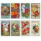 Vintage Botanical Seed Packet Fridge Magnets | Set of 8 | No.1