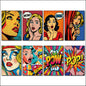 Vintage Retro Pop Art Fridge Magnets Set of 8 | Bold Pop Art | Wow Gift | No.1