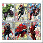 Vintage Superhero & Villain Fridge Magnets | Set of 6 | No.3