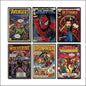 Vintage Superhero & Villain Fridge Magnets Set of 6 | Comic Book Retro Gift | No.7