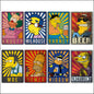 Vintage Simpsons Character Fridge Magnets Set of 8 | Retro Cartoon Gift