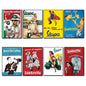 Vespa & Lambretta Vintage Scooter Poster | Fridge Magnets | Set of 8