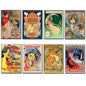 Art Nouveau Fridge Magnets | Set of 8 | No.3