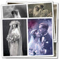 Victoria and Edwardian Arts and Craft self-adhesive A4 paper sheets for bride and groom-themed projects by Bubbadoodoo