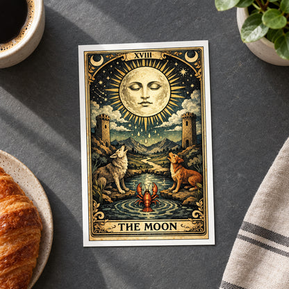 Vintage Retro Tarot Card Postcards | Pack of 8 | No.6