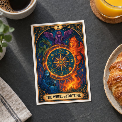 Vintage Retro Tarot Card Postcards | Pack of 8 | No.6