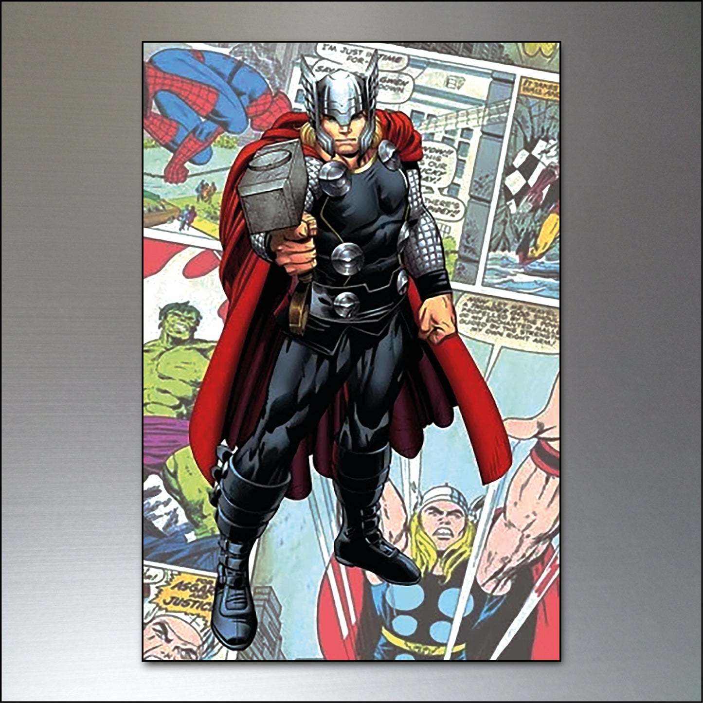Vintage Superhero & Villain Fridge Magnets | Set of 6 | No.3
