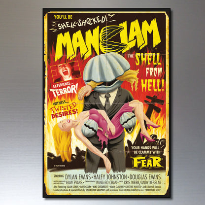 Classic B Movie Film Poster Fridge Magnets | Set of 8 | No.1