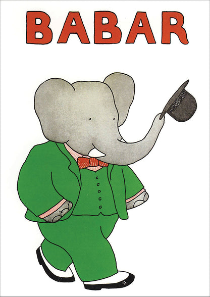 Babar the Elephant A3 Luxury Satin Art Print | Classic Children's Illustration | No.3