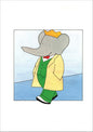 Babar the Elephant A3 Luxury Satin Art Print | Classic Children's Illustration | No.4