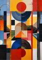 Abstract Modernist Poster Painting | A3 Luxury Satin Print | No.5