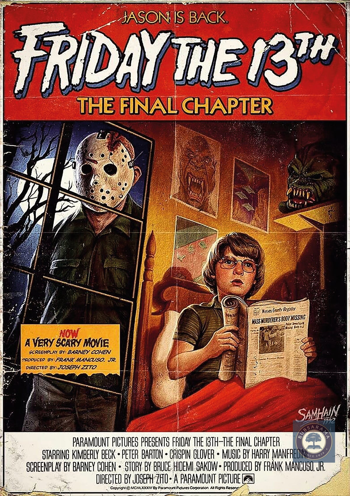 Vintage Horror Movie Posters | Digital Download PDF | Set of 8