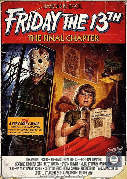 Vintage Horror Movie Posters | Digital Download PDF | Set of 8