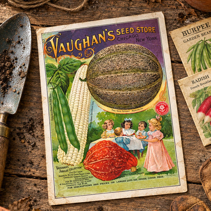 Vintage Gardening Seed Packet Art Postcards | Pack of 8 | No.3