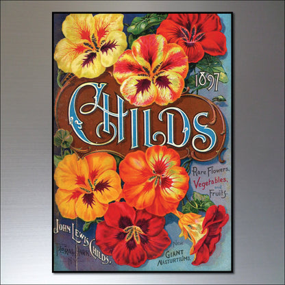 Vintage Botanical Seed Packet Fridge Magnets | Set of 8 | No.1