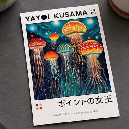 Yayoi Kusama-Inspired Polka Dot Art Postcards | Pack of 8