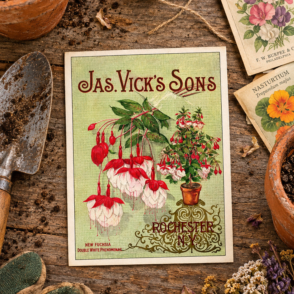 Vintage Gardening Seed Packet Art Postcards | Pack of 8 | No.3