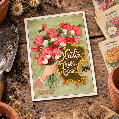 Vintage Gardening Seed Packet Art Postcards | Pack of 8 | No.3