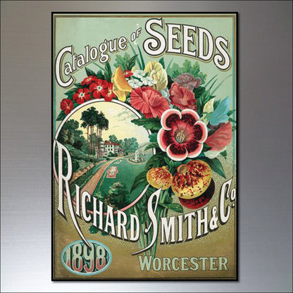 Vintage Botanical Seed Packet Fridge Magnets | Set of 8 | No.1