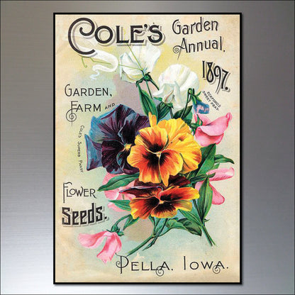 Vintage Botanical Seed Packet Fridge Magnets | Set of 8 | No.1