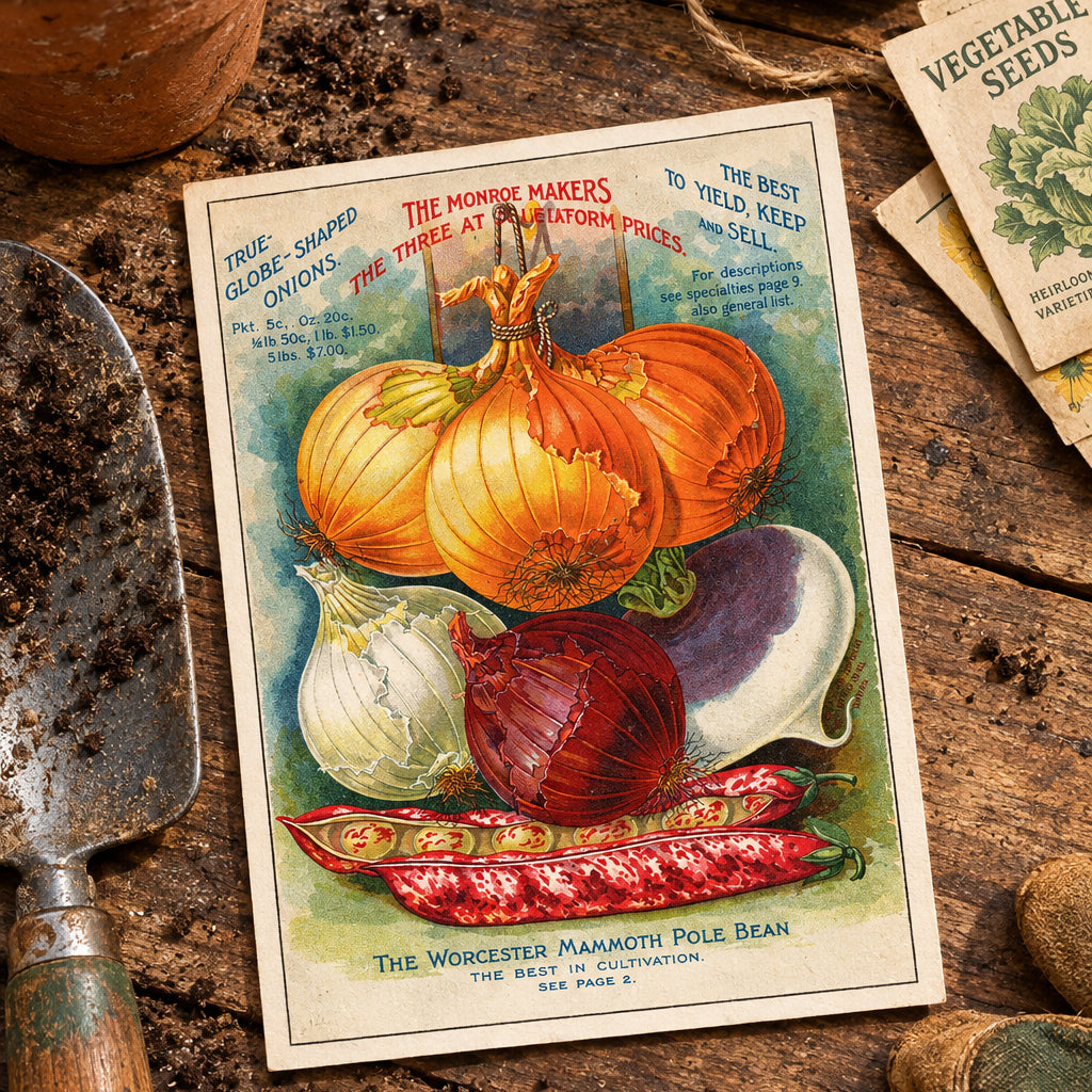 Vintage Gardening Seed Packet Art Postcards | Pack of 8 | No.3