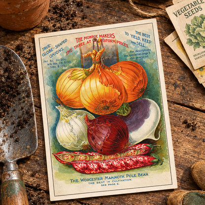 Vintage Gardening Seed Packet Art Postcards | Pack of 8 | No.3