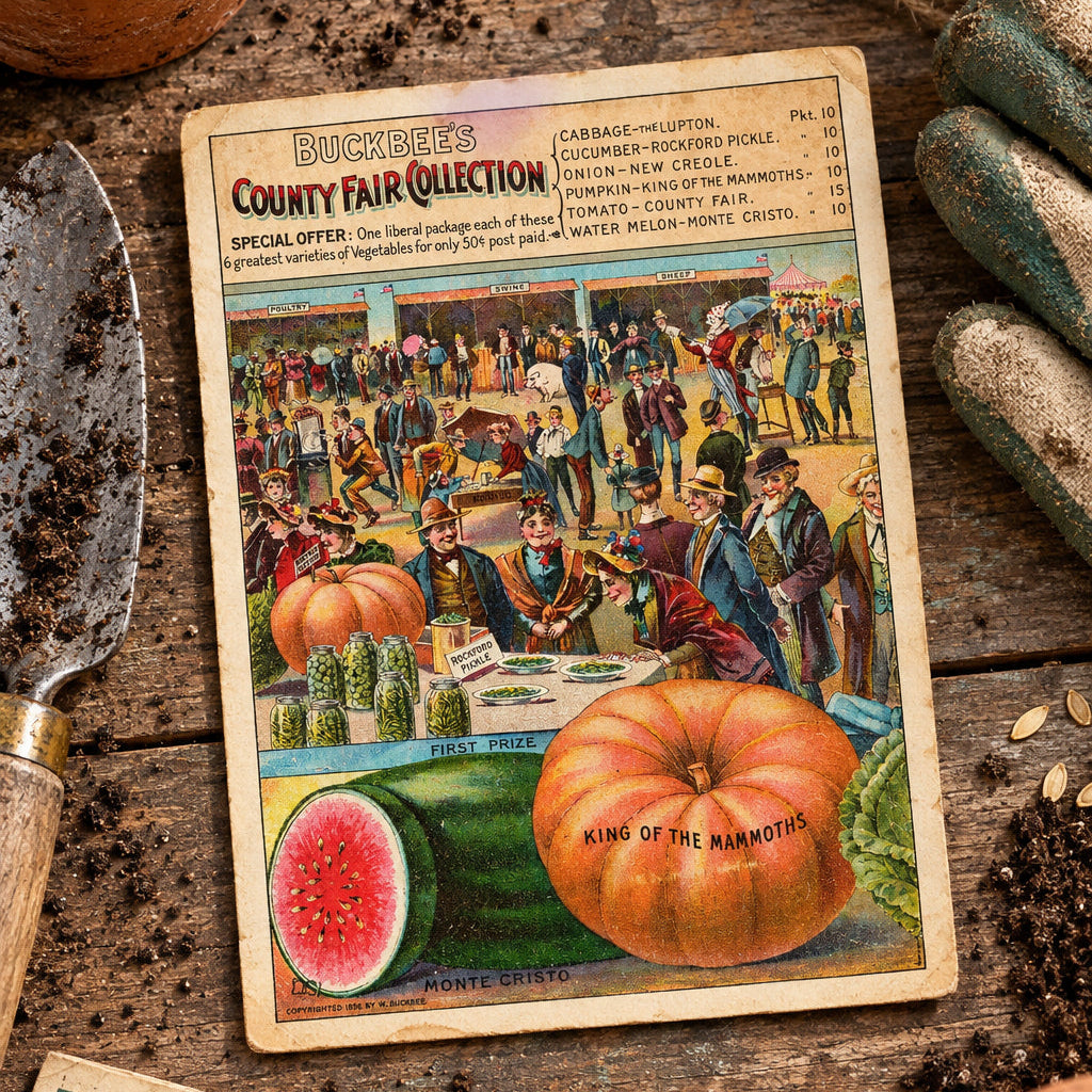 Vintage Gardening Seed Packet Art Postcards | Pack of 8 | No.3