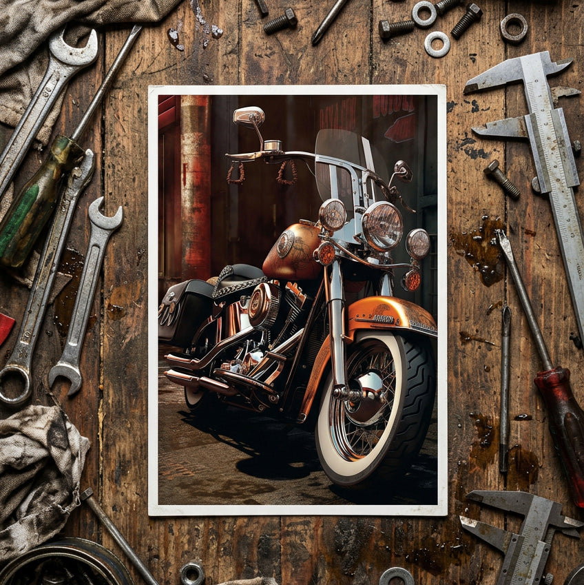 Vintage Motorbike Sketch Postcards | Pack of 8
