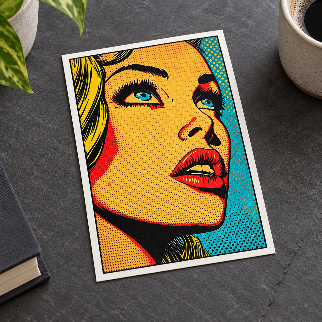 Vintage Pop Art Postcards | Bold Colour | Pack of 8
