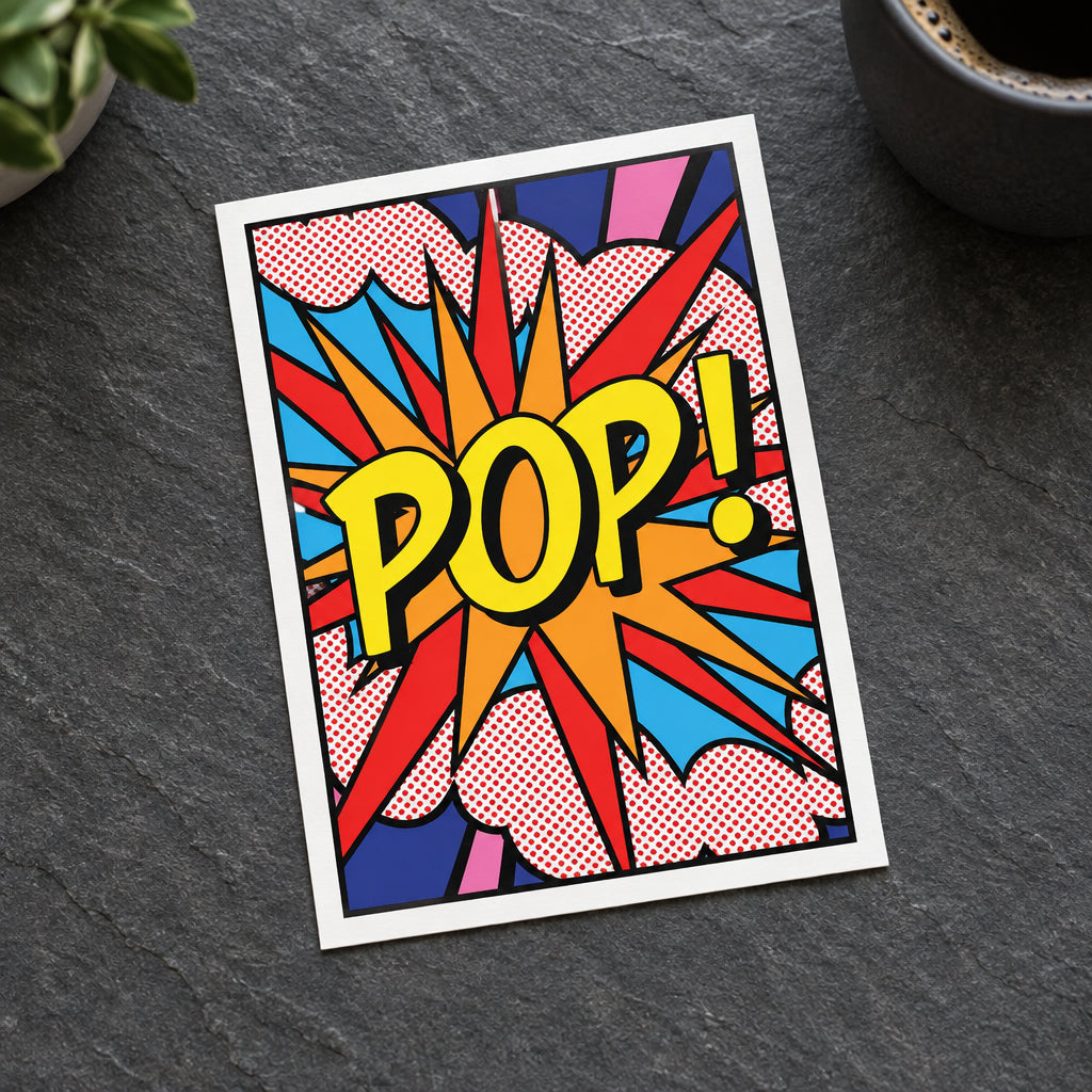 Vintage Pop Art Postcards | Bold Colour | Pack of 8