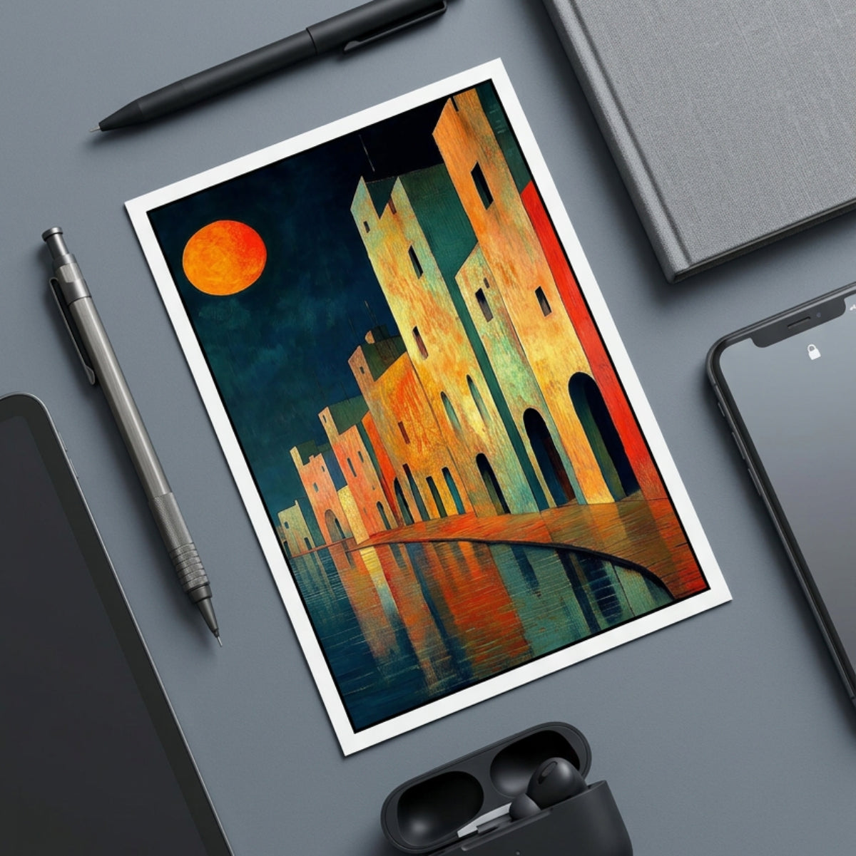Abstract Modernist Art Postcards | Set of 8