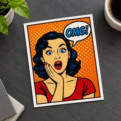 Vintage Pop Art Postcards | Bold Colour | Pack of 8