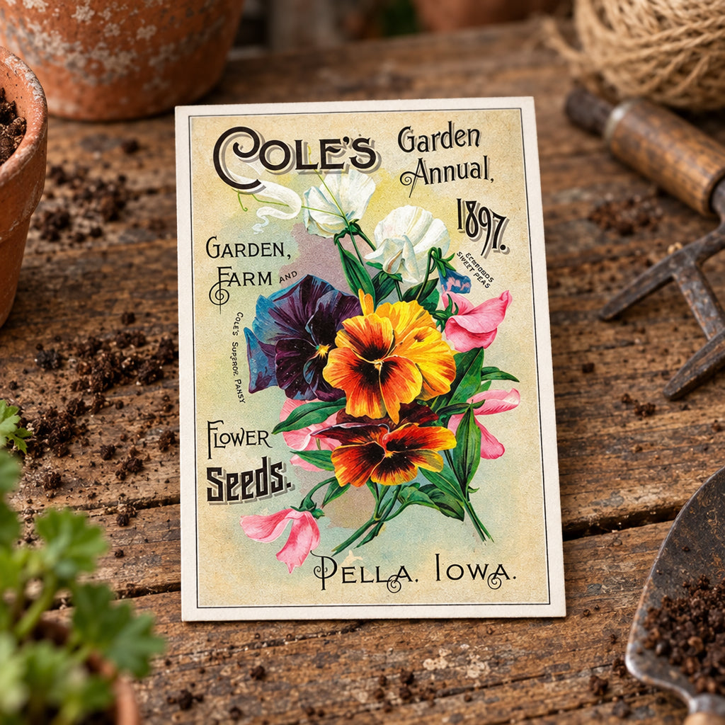 Vintage Gardening Seed Packet Art Postcards | Pack of 8 | No.1