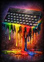 Vintage Classic Gaming ZX Sinclair Keyboard Print | Art Print | No.4