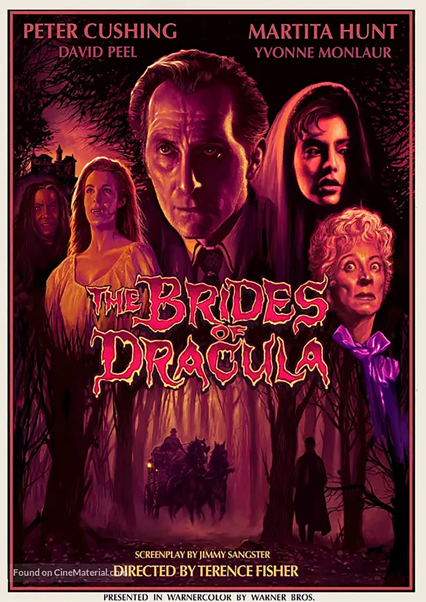 The Brides of Dracula | Vintage Hammer Horror Movie Print | A3