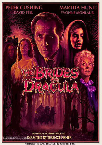 The Brides of Dracula | Vintage Hammer Horror Movie Print | A3