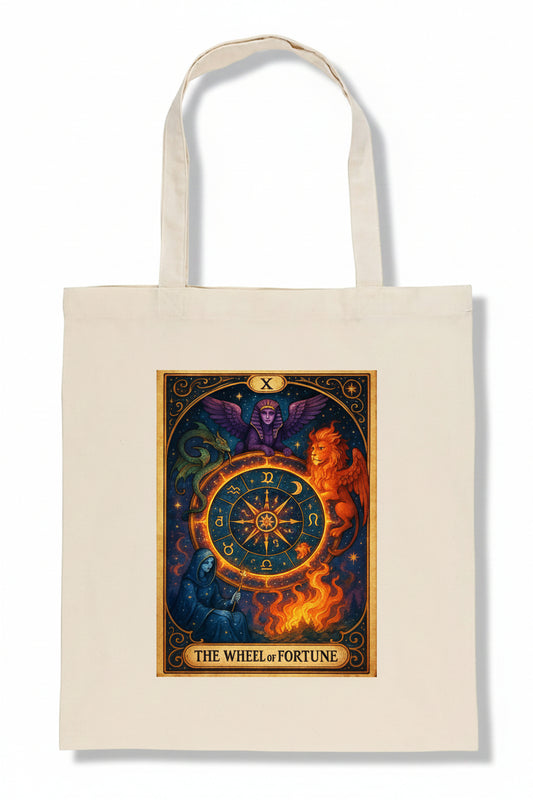 Celestial Zodiac Cotton Tote Bag | Vintage Bohemian | No.4