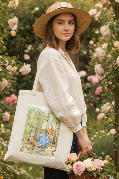 Peter Rabbit Vintage Illustration Tote Bag | Cotton | No.3
