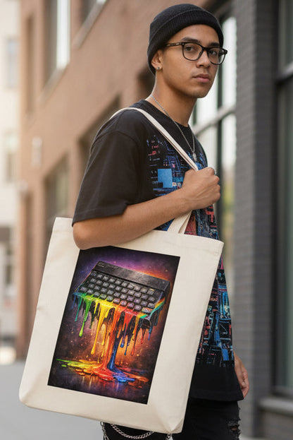 ZX Spectrum Keyboard Vintage Gaming Tote Bag | Cotton | No.4