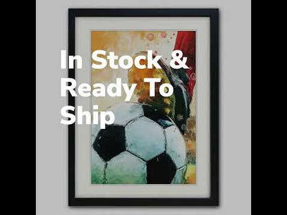 World Cup Football Water Colour Painting Art Prints | A3 Satin | No.1